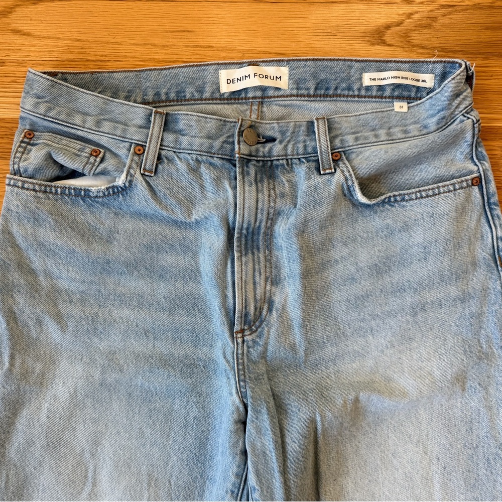 Aritzia Denim Forum Marlo High Rise Loose Jeans